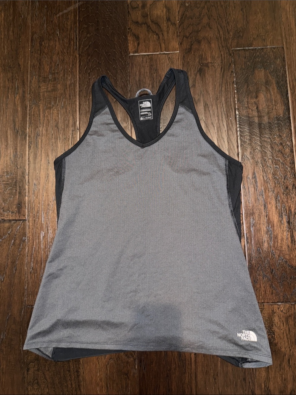 The North Face Gray Tank Top with Black Trim